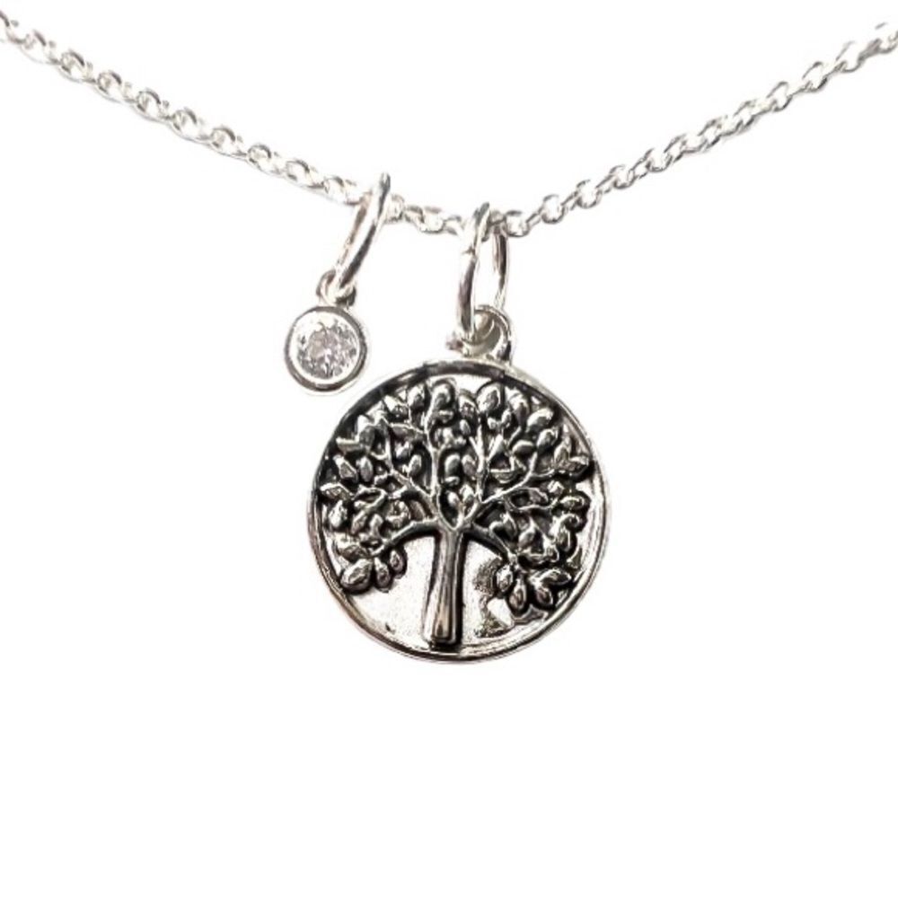 Silver Family Tree Necklace